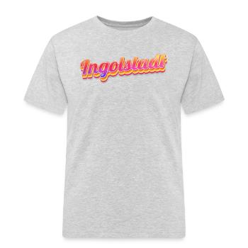 Ingolstädterin Ingolstädter Ingolstadt - Männer Workwear T-Shirt - Grau meliert - Vorne - AI Model Male 185 dark (185cm)