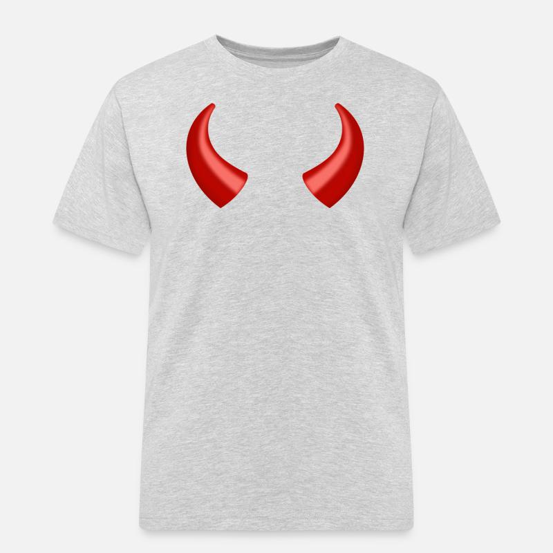 devil - Men's Workwear T-Shirt - heather grey