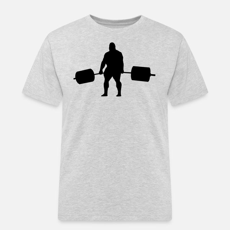 Strongman Deadlift - Maglietta da lavoro per uomo - grigio melange
