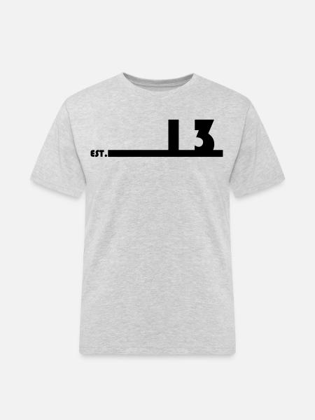 13_Black_Bauhaus93 - Männer Workwear T-Shirt - Grau meliert