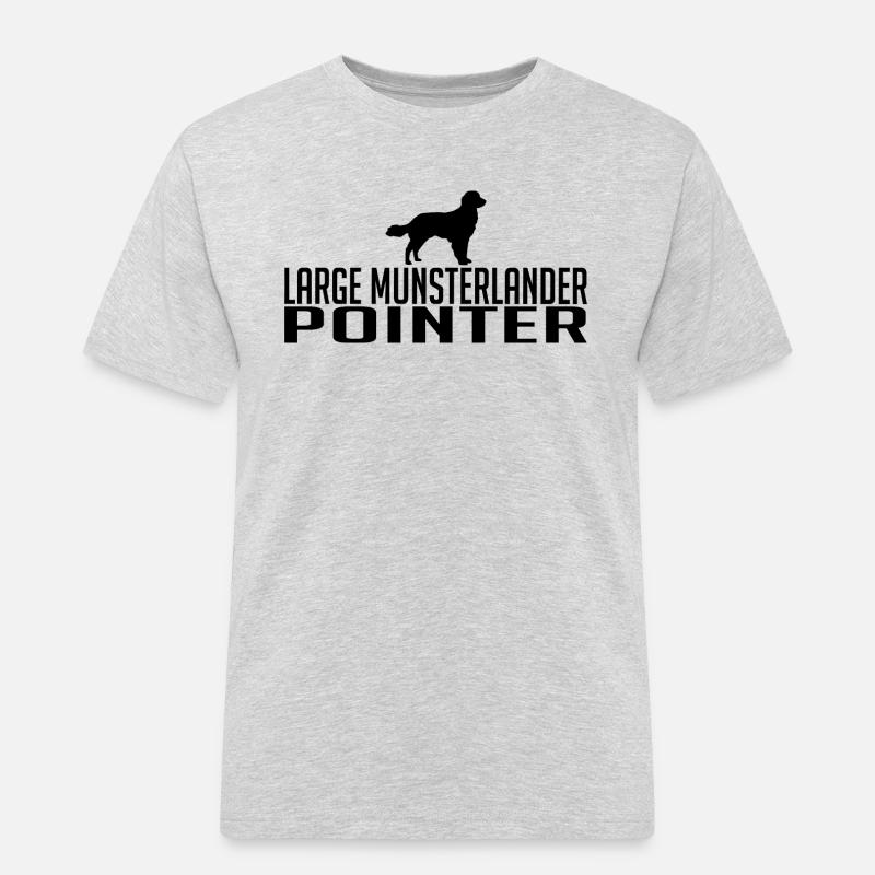 Large Munsterlander Pointer Hunderasse Wilsigns - Männer Workwear T-Shirt - Grau meliert