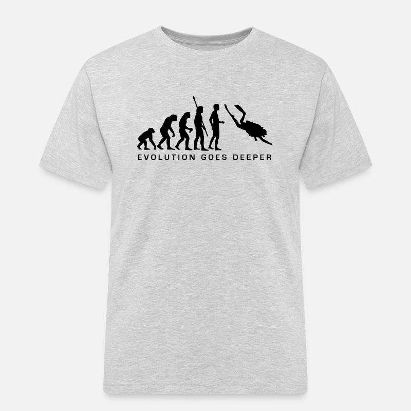evolution_taucher_b - Men's Workwear T-Shirt - heather grey