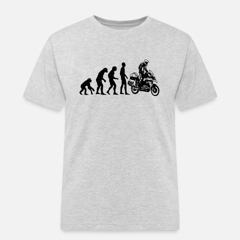 Human Evolution Enduro - Männer Workwear T-Shirt - Grau meliert