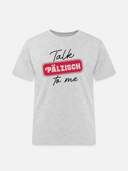 Talk Pälzisch to me - Men's Workwear T-Shirt - heather grey