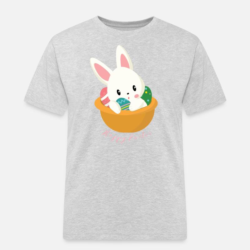 Ostern - Männer Workwear T-Shirt - Grau meliert