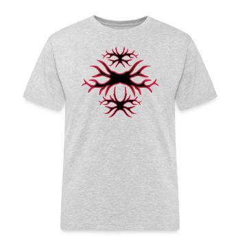 tattoo - Men's Workwear T-Shirt - heather grey - Front - AI Model Male 185 dark (185cm)