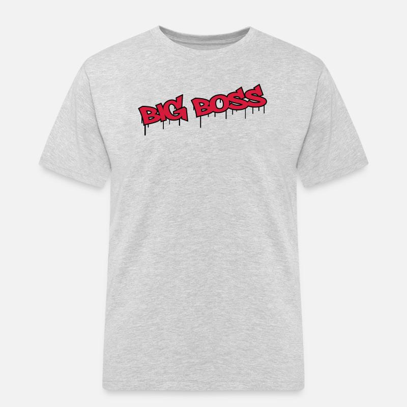 Big Boss - Männer Workwear T-Shirt - Grau meliert