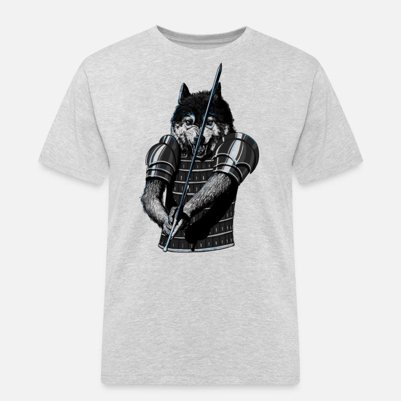 Wolf Duell - Männer Workwear T-Shirt - Grau meliert