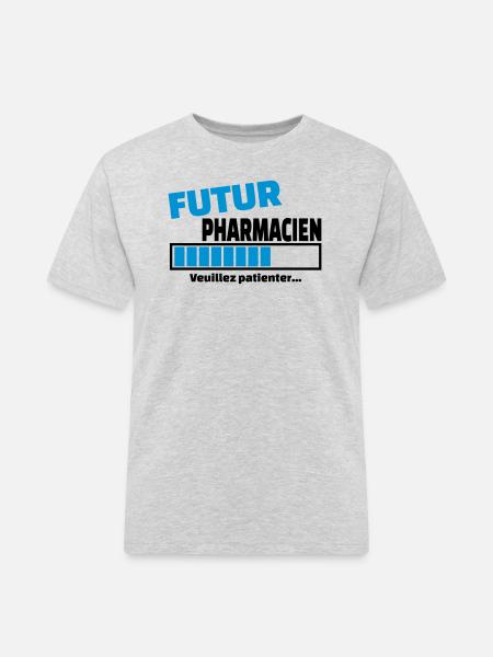 futur pharmacien - T-shirt Workwear homme - gris chiné