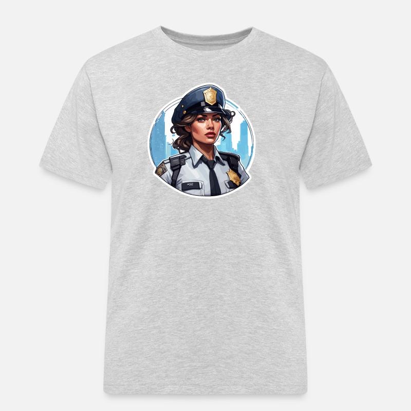 Polizei / Einsatz / Beruf / Job / Einsatzkräfte - Männer Workwear T-Shirt - Grau meliert
