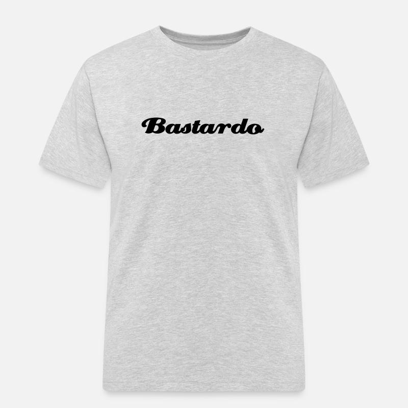 Bastardo - Männer Workwear T-Shirt - Grau meliert