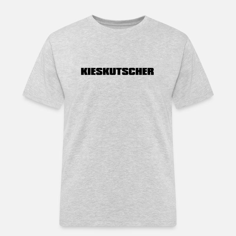Kieskutscher, Kiesfahrer - Männer Workwear T-Shirt - Grau meliert