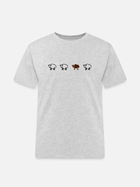 sheeps_1_f2 - T-shirt Workwear homme - gris chiné