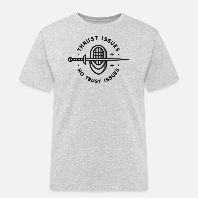 Attack problems, not trust problems - Men's Workwear T-Shirt - heather grey