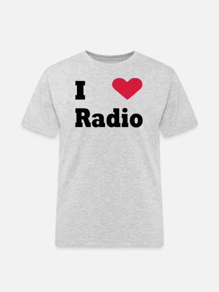 Radio - Men's Workwear T-Shirt - heather grey