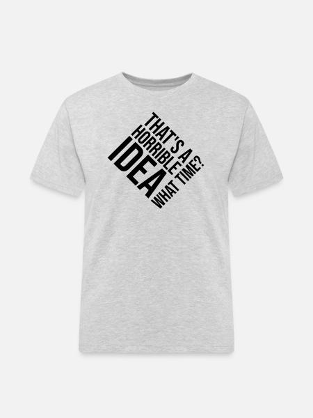 Thats a horrible Idea - Men's Workwear T-Shirt - heather grey