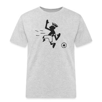 Joueur de football - T-shirt Workwear homme - gris chiné - Devant - AI Model Male 185 dark (185cm)