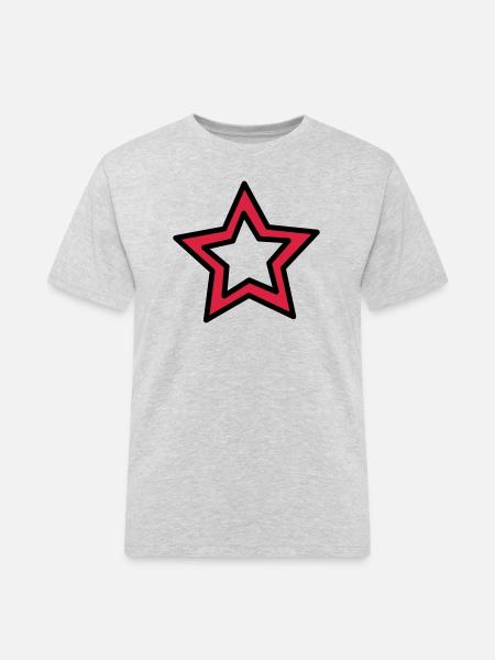Double Star - Men's Workwear T-Shirt - heather grey