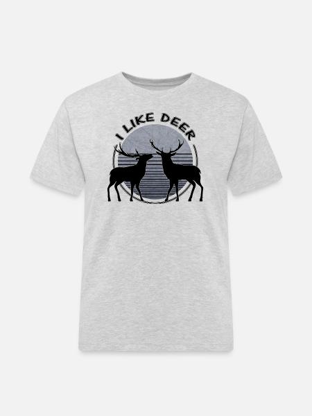 Cerf - T-shirt Workwear homme - gris chiné