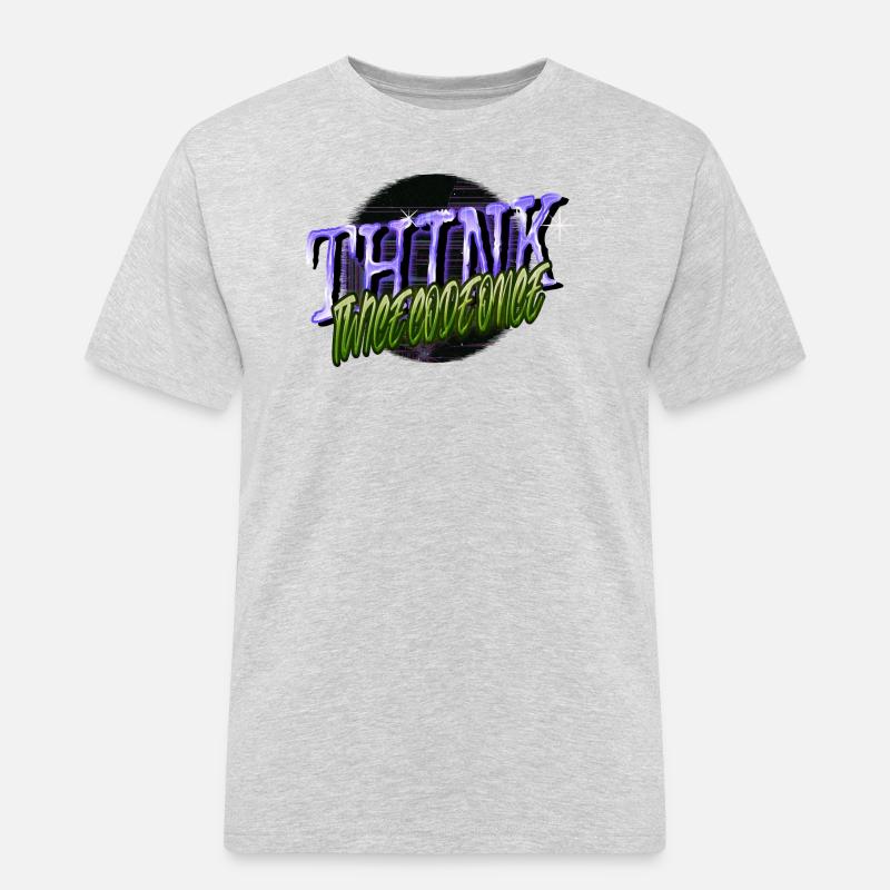 admin computer programming - Men's Workwear T-Shirt - heather grey