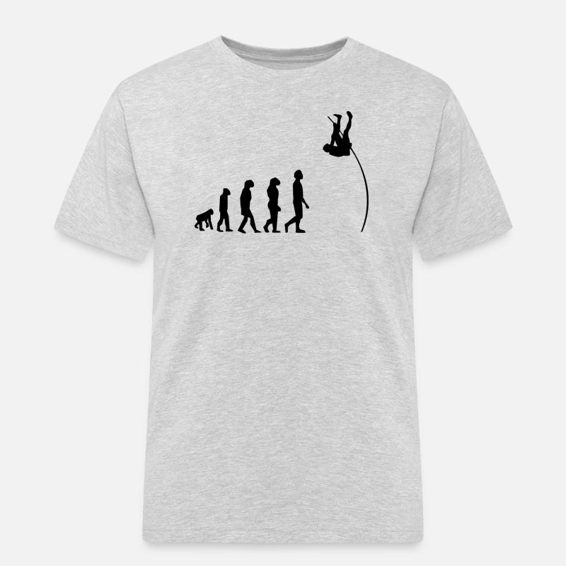saut à la perche évolution - T-shirt Workwear homme - gris chiné