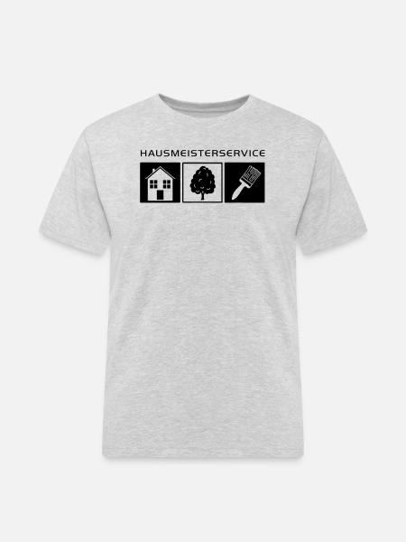 Hausmeisterservice - Männer Workwear T-Shirt - Grau meliert