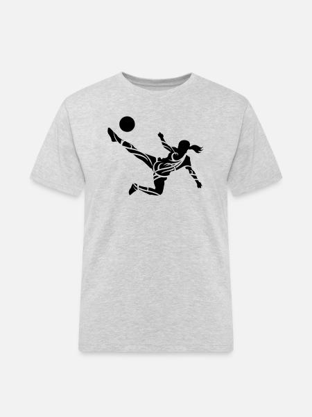 Soccer female eu - Men's Workwear T-Shirt - heather grey