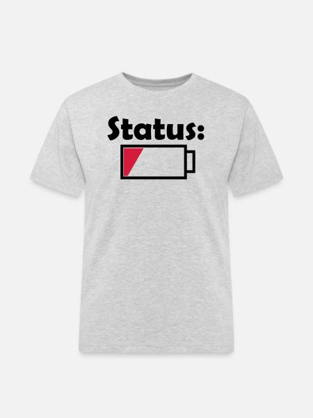 Battery status empty - Men's Workwear T-Shirt - heather grey