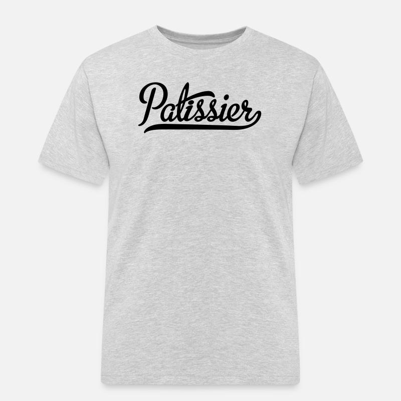 Patissier - Männer Workwear T-Shirt - Grau meliert