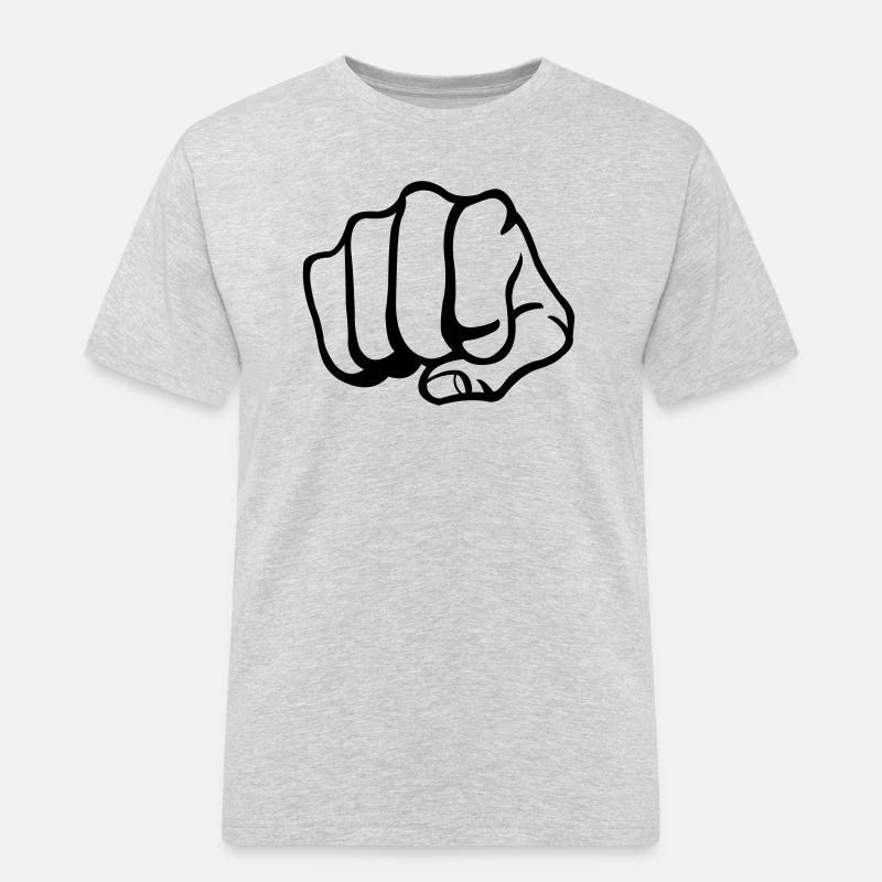 faust_001 - Männer Workwear T-Shirt - Grau meliert