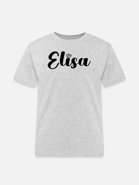elisa - Männer Workwear T-Shirt - Grau meliert