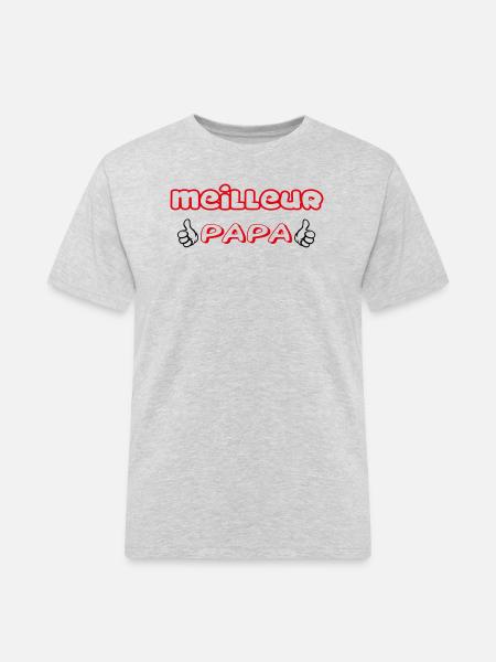 BEST DAD - Men's Workwear T-Shirt - heather grey