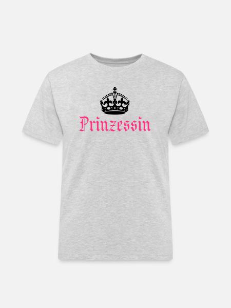 Princess with crown - Men's Workwear T-Shirt - heather grey