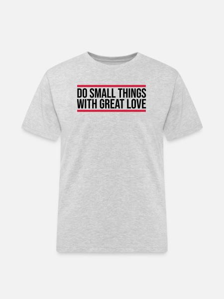Quote do small things - Men's Workwear T-Shirt - heather grey