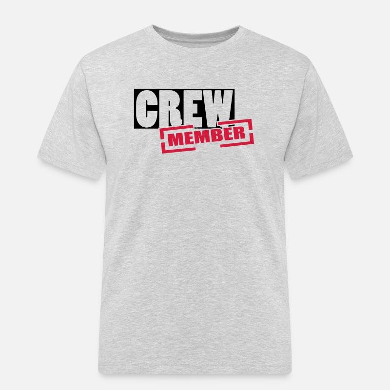 crew - Männer Workwear T-Shirt - Grau meliert