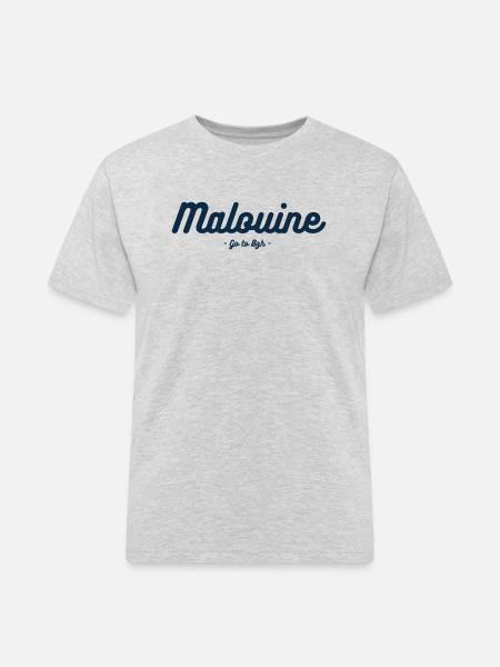 Malouine - T-shirt Workwear homme - gris chiné