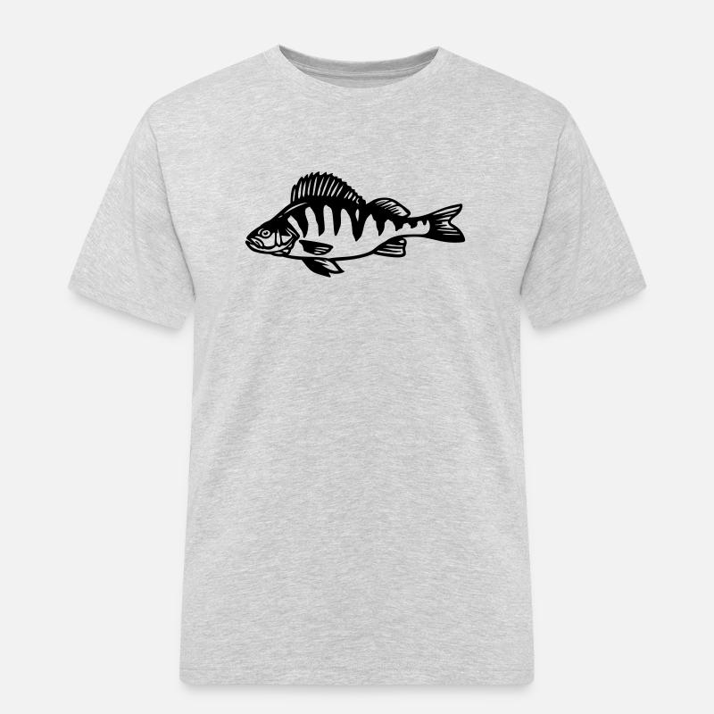 barsch - Arbets-T-shirt herr - gråmelerad
