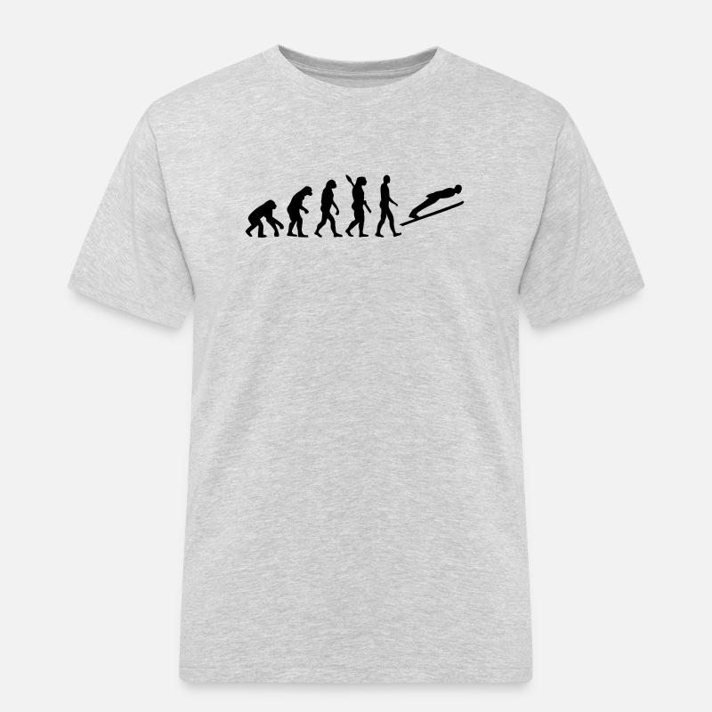 Evolution Ski-jumping - Men's Workwear T-Shirt - heather grey