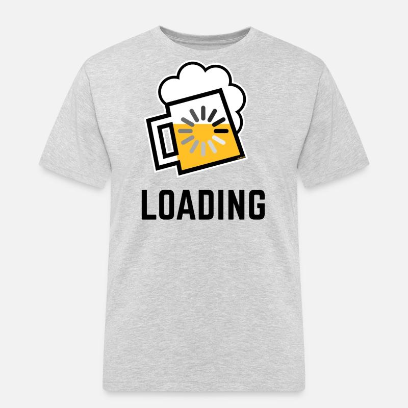 XLoading (P) - Männer Workwear T-Shirt - Grau meliert