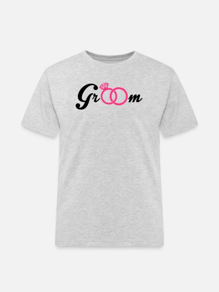 Groom - Männer Workwear T-Shirt - Grau meliert