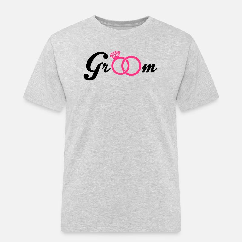 Groom - Männer Workwear T-Shirt - Grau meliert