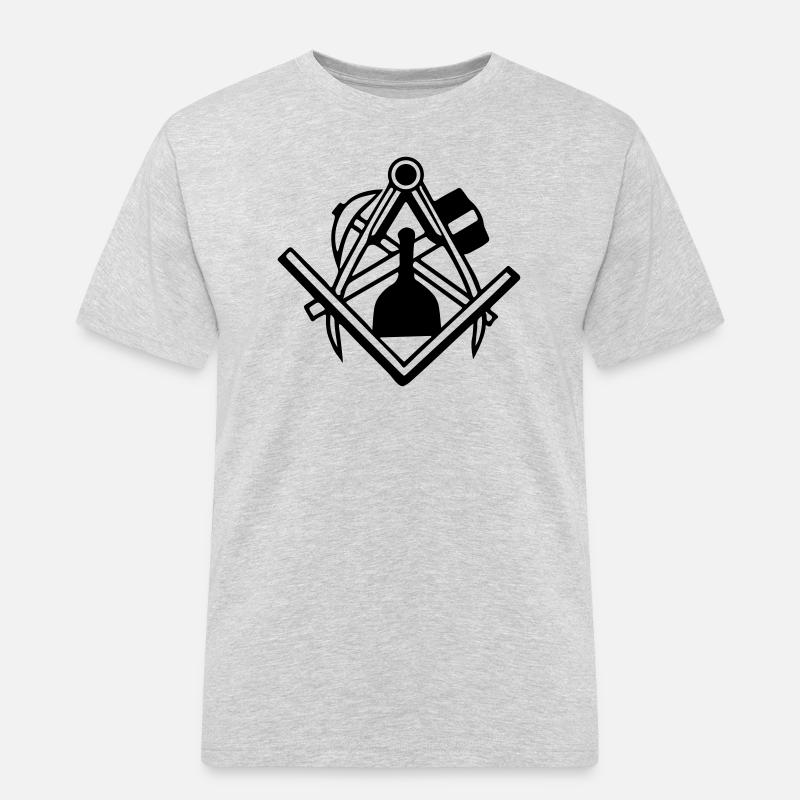 Bildhauer - Männer Workwear T-Shirt - Grau meliert