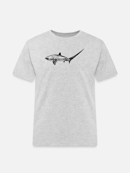 Elegant thresher shark - Men's Workwear T-Shirt - heather grey