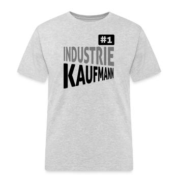 Industrial sales - Men's Workwear T-Shirt - heather grey - Front - AI Model Male 185 dark (185cm)