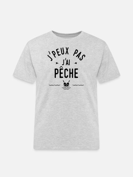 j'peux pas j'ai pêche - T-shirt Workwear homme - gris chiné
