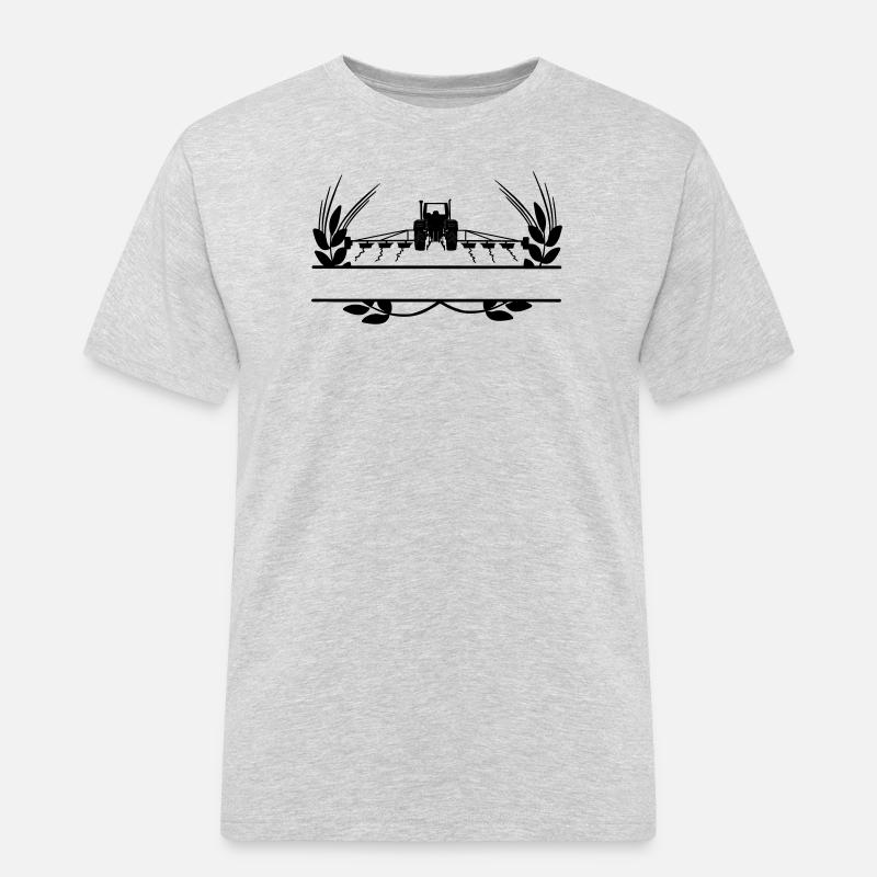 Ackerbau Traktor Getreideanbau - Männer Workwear T-Shirt - Grau meliert