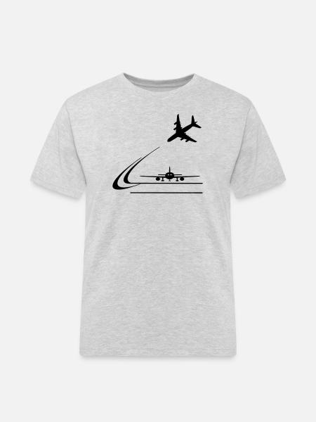 Atterrissage d’aéronefs - T-shirt Workwear homme - gris chiné