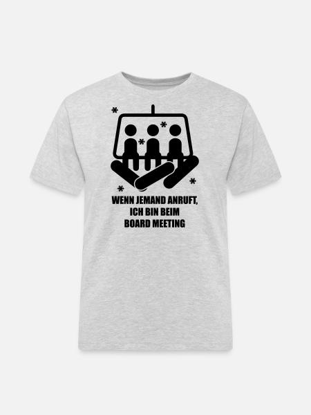 snowboard - Men's Workwear T-Shirt - heather grey