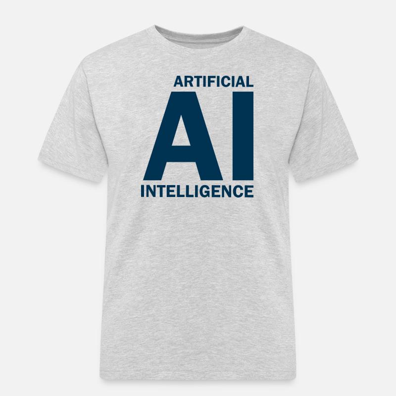 Artificial Intelligence - Künstliche Intelligenz - Männer Workwear T-Shirt - Grau meliert
