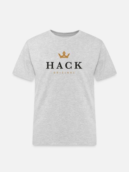 Hack Original Family Logo - Men's Workwear T-Shirt - heather grey